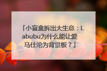 小盲盒拆出大生意：Labubu为什么能让爱马仕沦为背景板？
